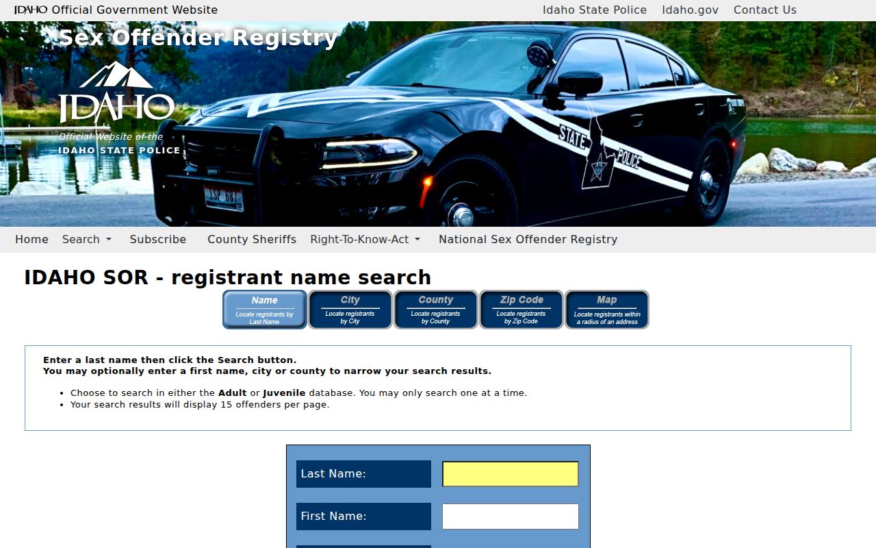 Pocatello residents directory Idaho registry name search