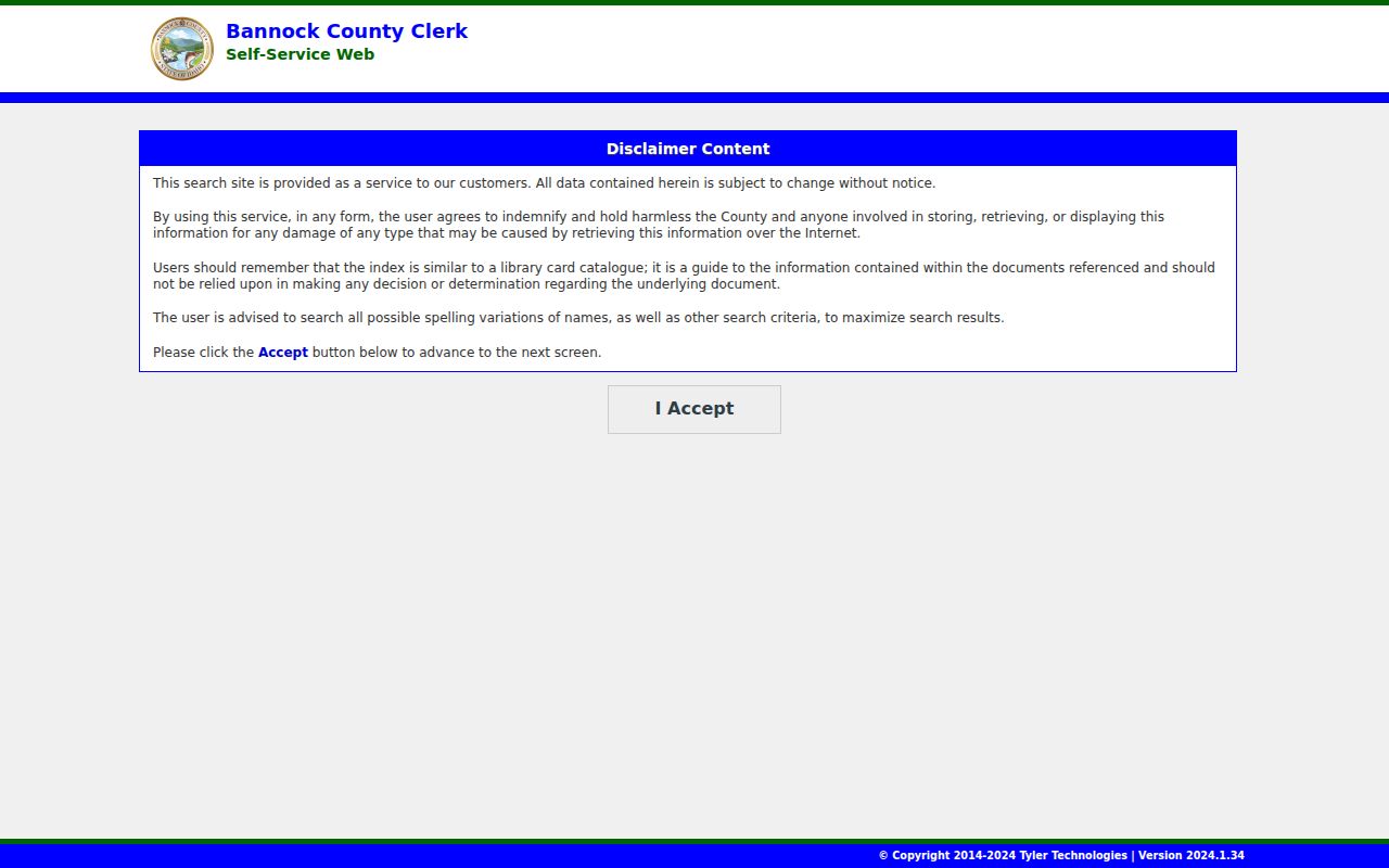 Bannock County deed index for previous Pocatello residents